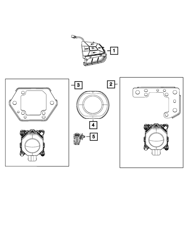 « 4672626AD – Electrical : Module De Commande Adaptatif De Vitesse Capteur pour Mopar Image »