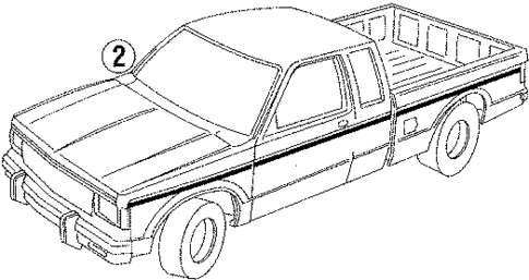 Stripe Tape for 1985 Chevrolet S10 #3