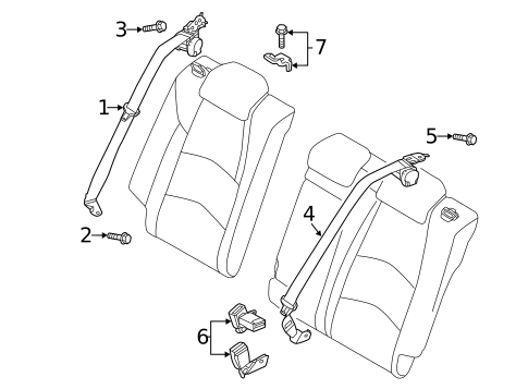 Seat Belt for 2024 Mazda 3 #2