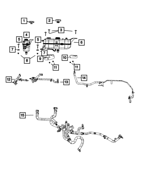 Engine Coolant Reservoir (Bottle) for 2022 Jeep Grand Wagoneer #1