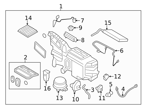 A/C Condenser & Evaporator for 2012 Ford Edge #1
