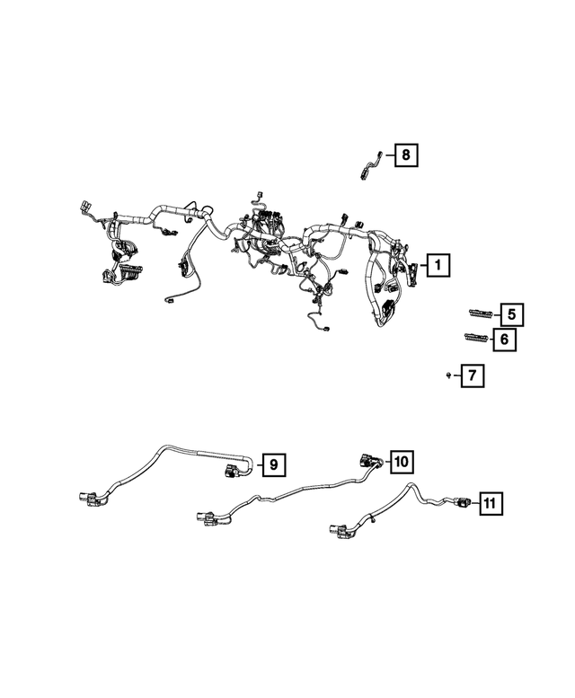 68406061AB - Electrical: Instrument Panel Wiring for Mopar Image