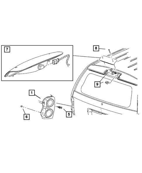 Lamps - Front, Rear and Courtesy for 2004 Dodge Durango #1