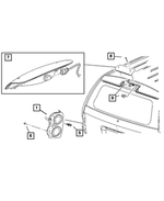 5133169AA - Electrical: Tail Stop Backup Lamp, Left for Dodge: Durango Image