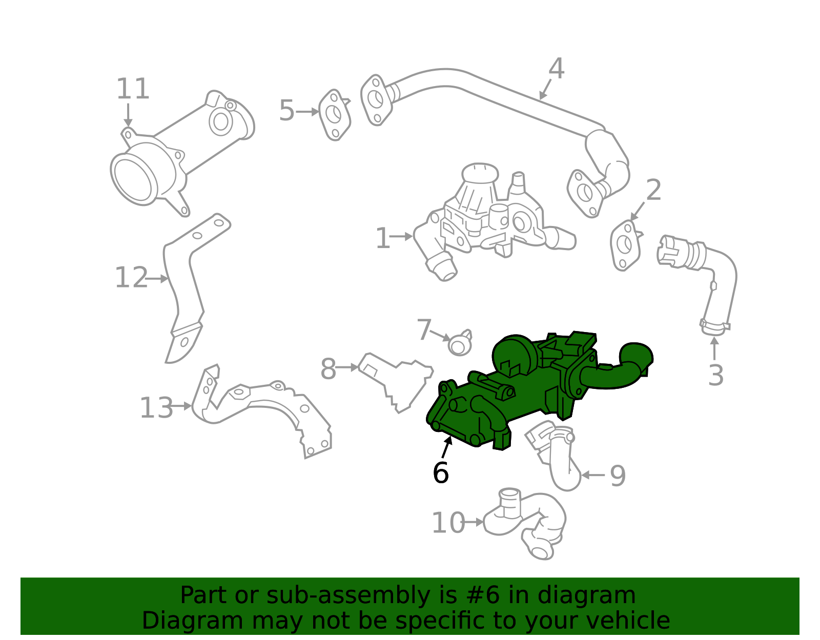 2017-2019 Jaguar Egr Cooler JDE40598 | OEM Parts Online