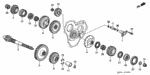 23221PDW000 - Transmission - Automatic: COUNTERSHAFT for Honda Image