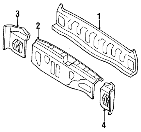Rear Body for 1996 Subaru Legacy #0