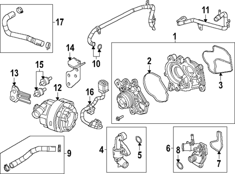 Water Pump for 2025 Mazda CX-70 #0