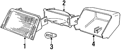 High Mount Lamps for 1992 Volvo 240 #1