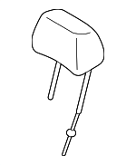 52107495181 - Body: Headrest for BMW: 840i, 840i Gran Coupe, 840i xDrive, 840i xDrive Gran Coupe, M8 Gran Coupe, M850i xDrive, M850i xDrive Gran Coupe Image