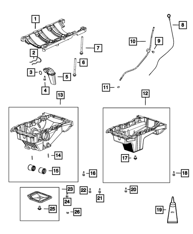 68450894AA - Engine: Engine Oil Level Indicator for Mopar Image