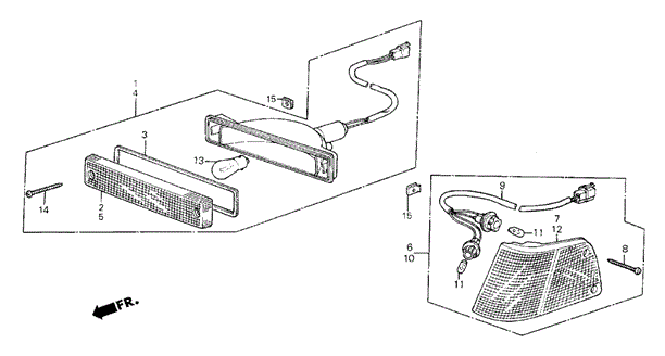 Front Combination Light for 1985 Honda Civic #0