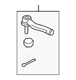 4504649255 - : Outer Tie Rod for Toyota: C-HR, Corolla, GR Corolla, Prius, Prius AWD-e, Prius Prime Image