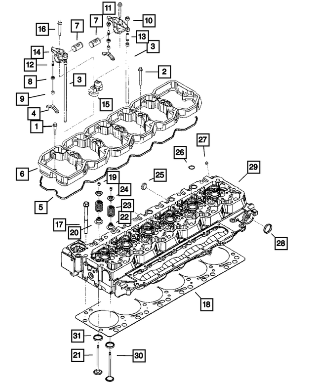 3928873 - 5.9L Turbo Diesel; Engine: Hex Flange Head Bolt for Mopar Image