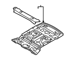 4M0802069AJ - Body: Rear Floor Pan for Audi Image