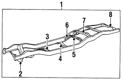 Frame Components for 1996 Mazda B3000 #0