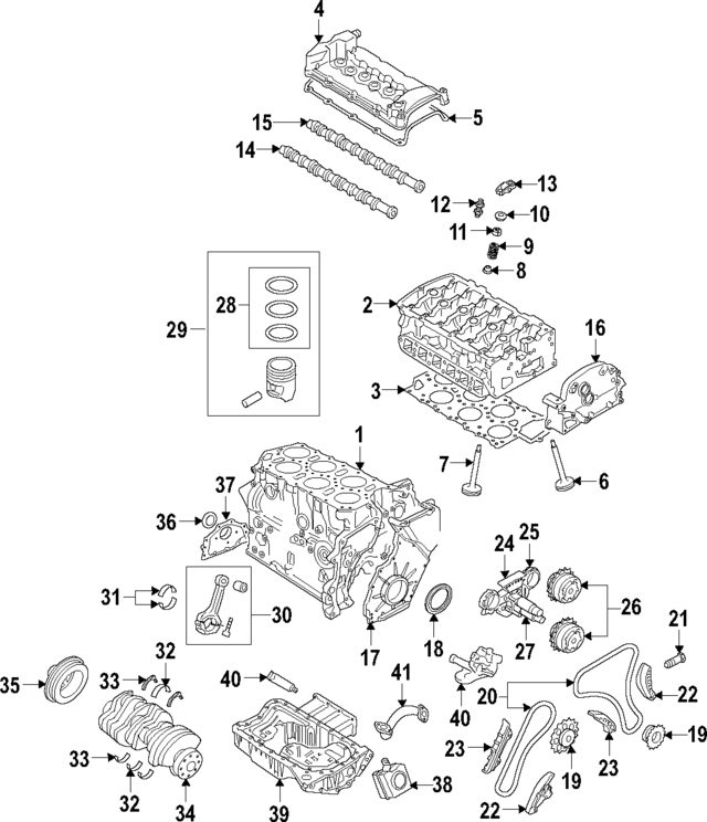 3H109101M - : Camshaft for Volkswagen Image