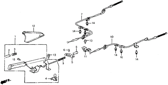 Parking Brake for 1985 Honda Civic #0