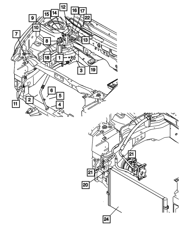 5005210AD - Air Conditioning &amp; Heater: A/c Suction Line for Mopar Image