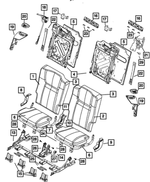 1PZ34ZJ3AA - Interior Trim: Rear Seat Back Cover for Mopar Image