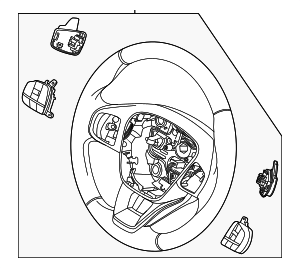 M1PZ3600FA - Steering: Steering Wheel for Ford: Bronco Sport Image