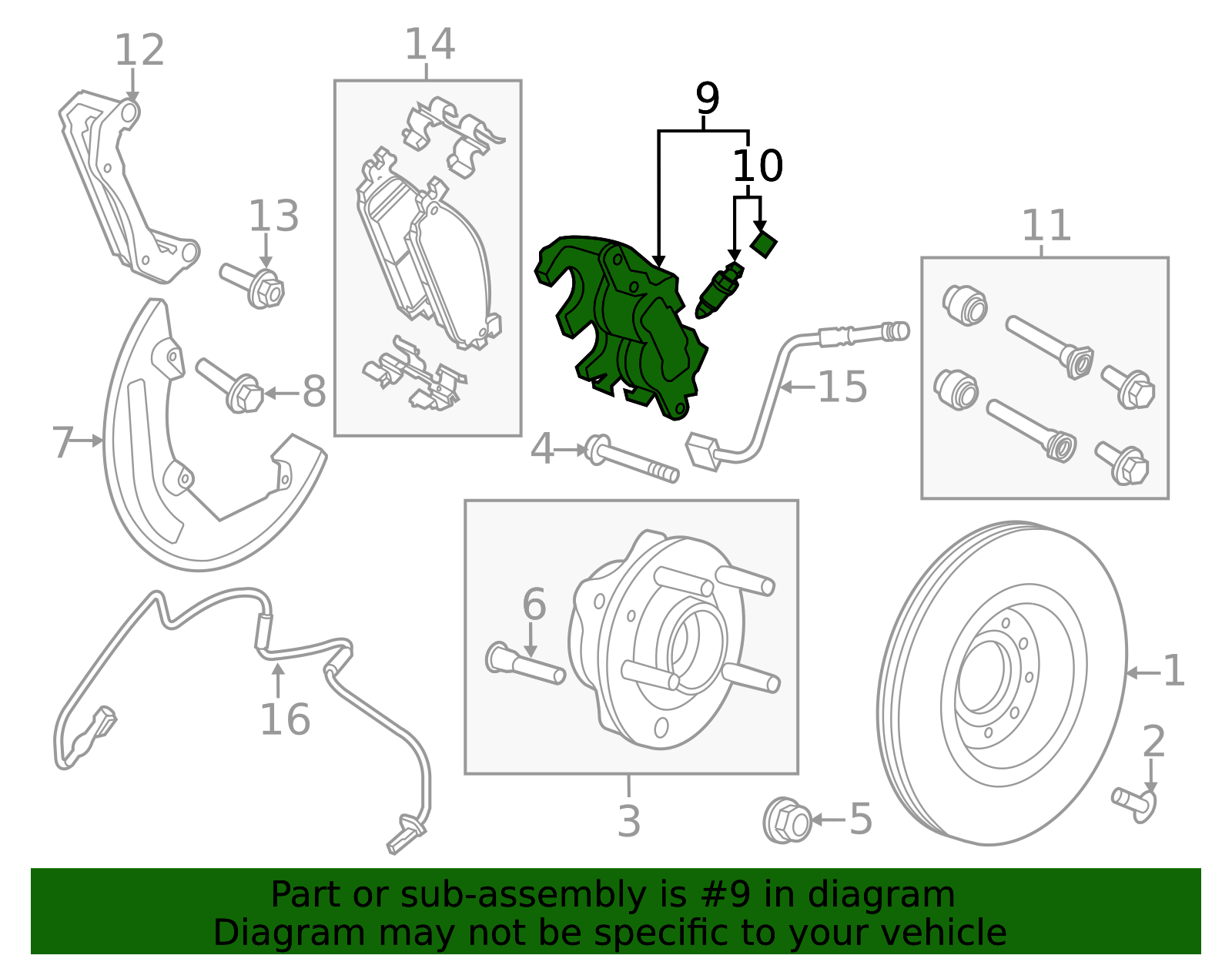 2013-2019 Ford Motorcraft™ Caliper BRCF-208 | QuirkParts
