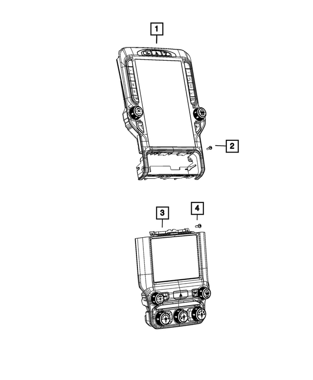 68598823AB - Interior Trim: Center Stack Controls for Mopar Image