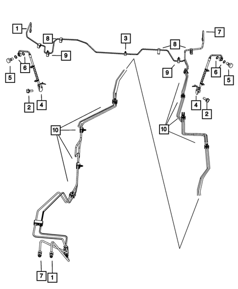 Hydraulic Control Unit, Brake Tubes and Hoses for 2011 Dodge Grand Caravan #2