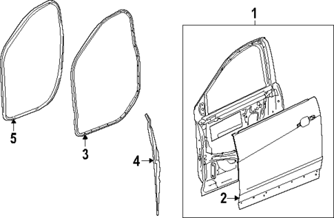 Door & Components for 2024 Chevrolet Traverse #0