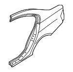 41007298171 - Body: Quarter Panel for BMW: 320i, 320i xDrive, 328d, 328d xDrive, 328i, 328i xDrive, 330e, 330i, 330i xDrive, 335i, 335i xDrive, 340i, 340i xDrive, ActiveHybrid 3, M3 Image