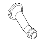 6K121121E - Belts &amp; Cooling: Engine Coolant Thermostat Housing for Volkswagen Image