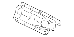 8W0804160D - Exhaust: Floor Pan Heat Shield for Audi Image