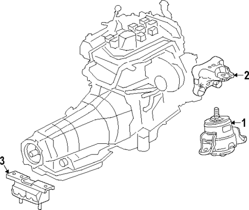 Engine & Trans Mounting for 2023 Chevrolet Colorado #0