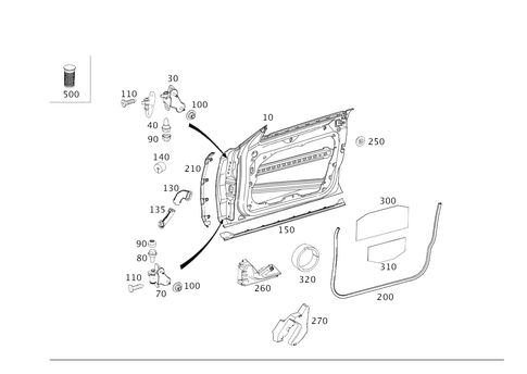 Front Doors for 2014 Mercedes-Benz CLS 63 AMG&reg; S #0
