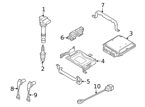 Ignition System for 2010 Volkswagen CC #0