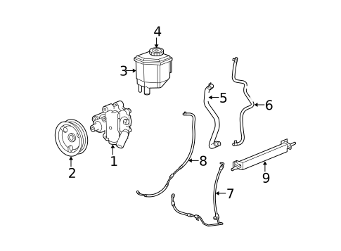 Pump & Hoses for 2007 Dodge Magnum #0