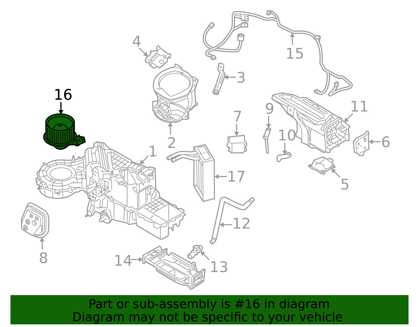 2007-2009 Ford Blower Motor 7L1Z-19805-D | Awesome Parts Ford
