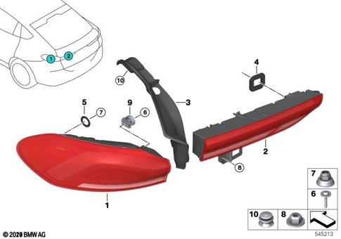 Rear Light for 2021 BMW X6 40i #0