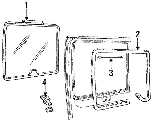 D5UZ1125722L - Body: Glass for Ford: E-150 Econoline, E-150 Econoline Club Wagon, E-250 Econoline, E-250 Econoline Club Wagon, E-350 Econoline, E-350 Econoline Club Wagon Image