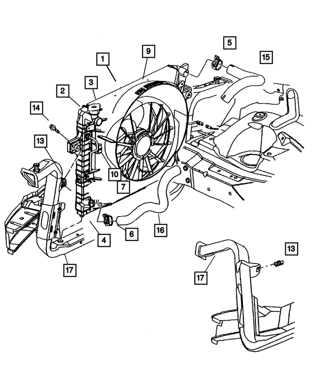 52079418 - Cooling: Radiator Isolator, Right for Mopar Image