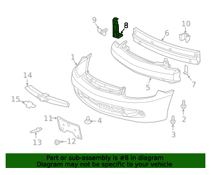 22692864 - Impact Bar Bracket Paradise GM Parts