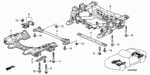90163S2A000 - Body/Air Conditioning: BOLT, FLANGE (12X202) for Honda Image