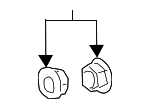 3277 - : Suspension Cross-Member Reinforcement Nut for MB Vans Image
