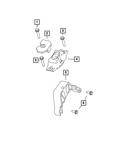 Engine Mounting for 2018 Fiat 500 #2