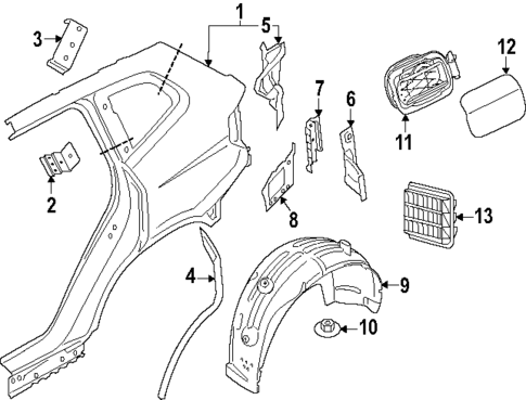Quarter Panel & Components for 2025 BMW X5 #0