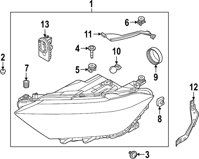 17A941774F - : Headlight for Volkswagen: Jetta Image