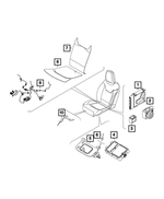 68334086AA - Electrical: Seat Cushion Wiring, Driver for Mopar Image