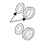 4H0698471 - : Disc Brake Caliper Seal Kit for Audi: A6, A6 Quattro, A7 Quattro, A8 Quattro, RS7, S7, S8 Image