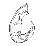4H0615311C - Brakes: Splash Shield for Audi Image
