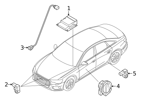 Air Bag Components for 2025 Audi RS6 Avant #1